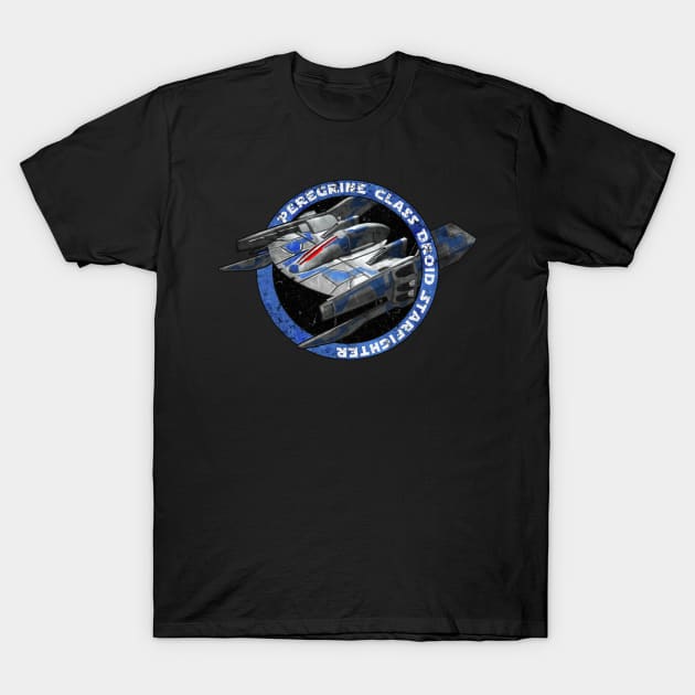 Peregrine class Droid Starfighter T-Shirt by mamahkian